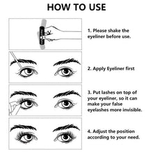 Load image into Gallery viewer, 5 Pairs Magnetic Eyelashes natural 3D Mink False Eyelashes Liquid Eyeliner & Tweezer Set & Waterproof Eyeliner